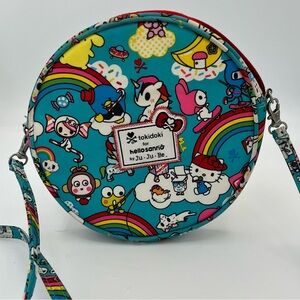 Ju-Ju-Be x Tokidoki x Hello Sanrio “Rainbow Dreams” Round Crossbody Bag